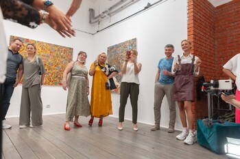 Люся Воронова фотографии с выставки Мозаичность 209